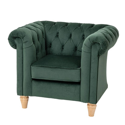Willowbrook Windsor Chesterfield Chair for Children Emerald DFEU012 Sofa Seating