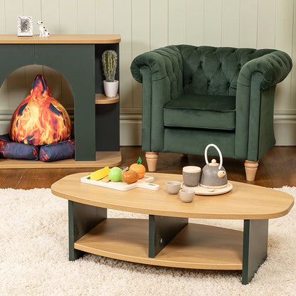 Willowbrook Windsor Chesterfield Chair for Children Emerald DFEU012 Sofa Seating Lifestyle Image