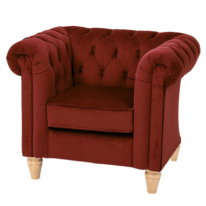 Willowbrook Windsor Chesterfield Chair for Children Maroon DFEU168 Sofa Seating