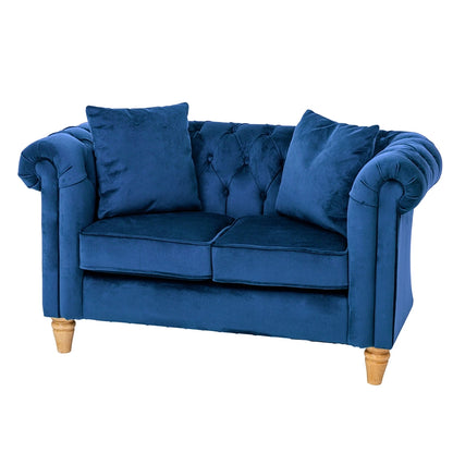 Willowbrook Windsor Chesterfield Sofa for Children Marine DFEU165 Sofa Seating