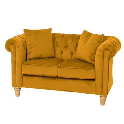 Willowbrook Windsor Chesterfield Sofa for Children Mustard DFEU199 Sofa Seating