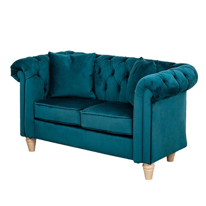 Willowbrook Windsor Chesterfield Sofa for Children New Teal DFEU201 Sofa Seating