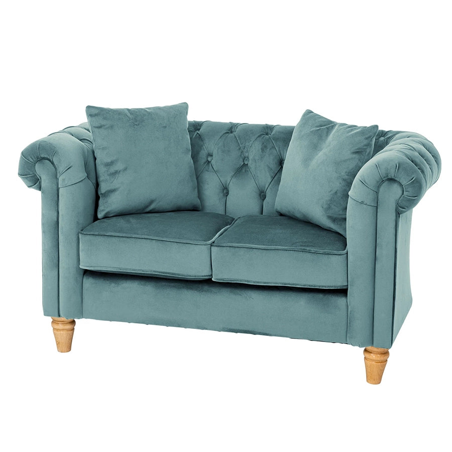 Willowbrook Windsor Chesterfield Sofa for Children Teal DFEU198 Sofa Seating