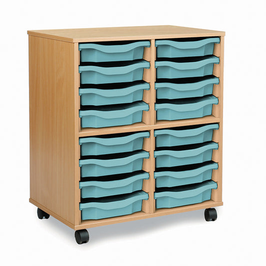 Allsorts Tray Units 16 Single Tray Unit Beech
