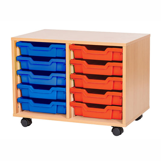 Smart Storage 10 Shallow Tray Double Unit