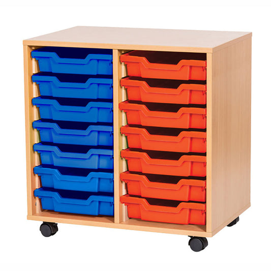 Smart Storage 14 Shallow Tray Double Unit