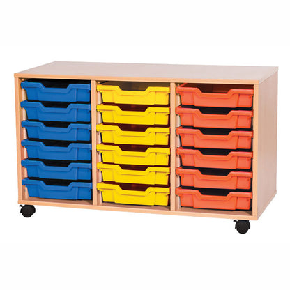 Smart Storage 18 Shallow Tray Triple Unit