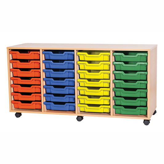 Smart Storage 28 Shallow Tray Quad Unit