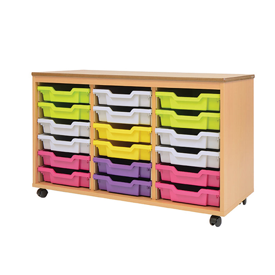 Bergen Mobile 24 Shallow Tray Unit