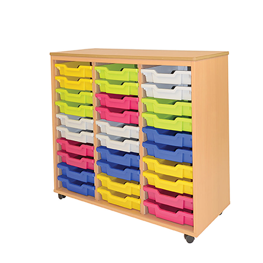 Bergen Mobile 30 Shallow Tray Unit