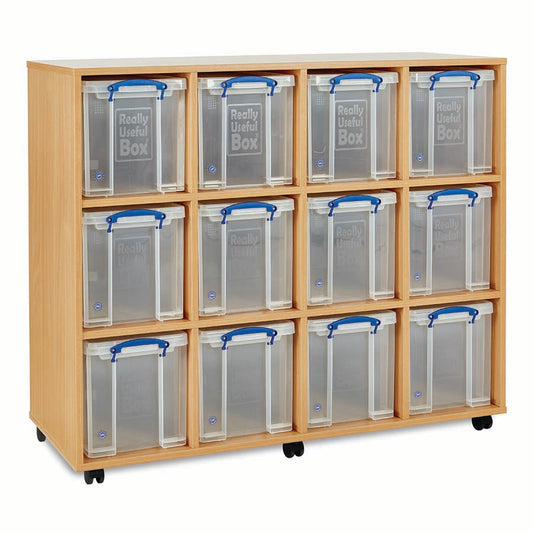 Really Useful Storage Box Unit with 12 Boxes