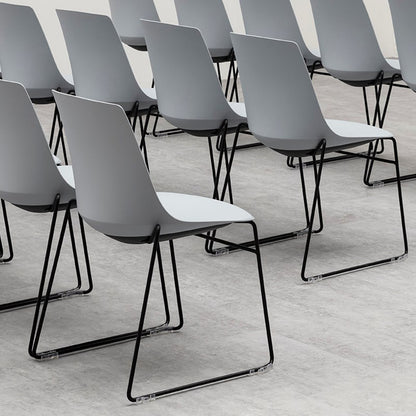 Arlo Shell Stacking Side Chair with Skid Frame