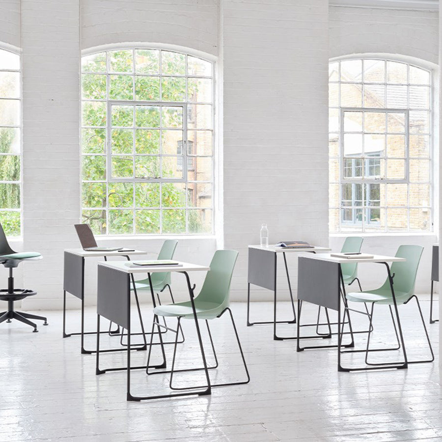 Arlo Shell Stacking Side Chair with Skid Frame