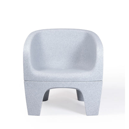 Gummy Bear Moulded Leg Outdoor Chair Grey Melange Front