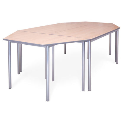 Cogent Classroom Table 1200x600 Trapezoidal Textured PU Edge