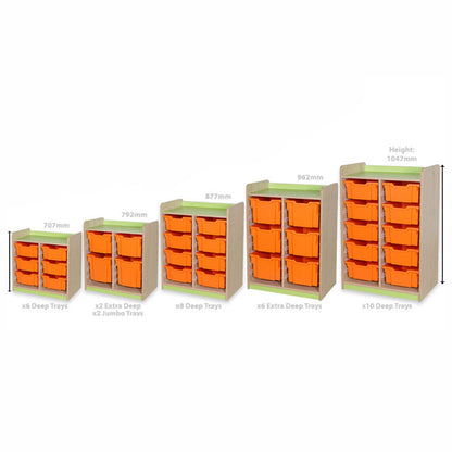 KubbyClass® - 8 Deep Tray Double Unit
