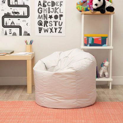 White Uv Reflective Kids Bean Bag