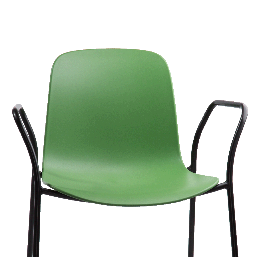 Flux 4 Leg Stacking Chair with Arms