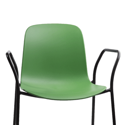 Flux 4 Leg Stacking Chair with Arms