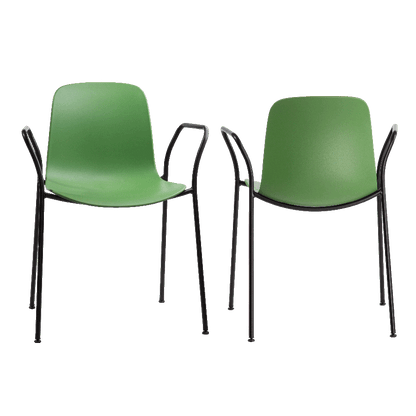 Flux 4 Leg Stacking Chair with Arms