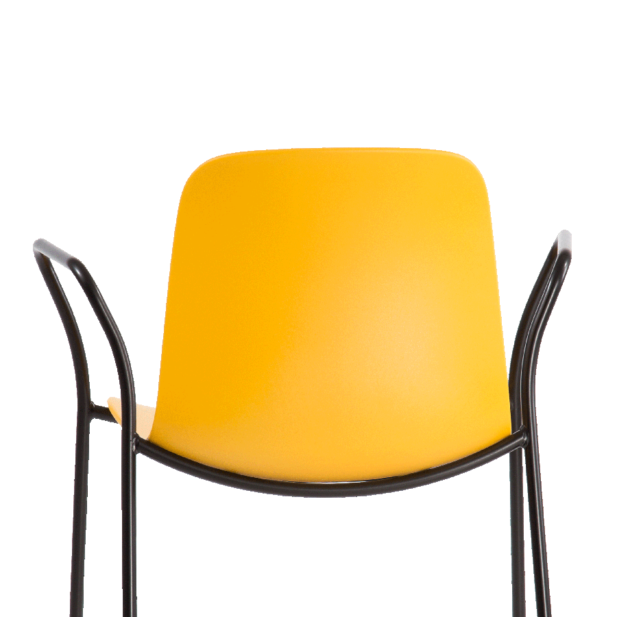 Flux 4 Leg Stacking Chair with Arms