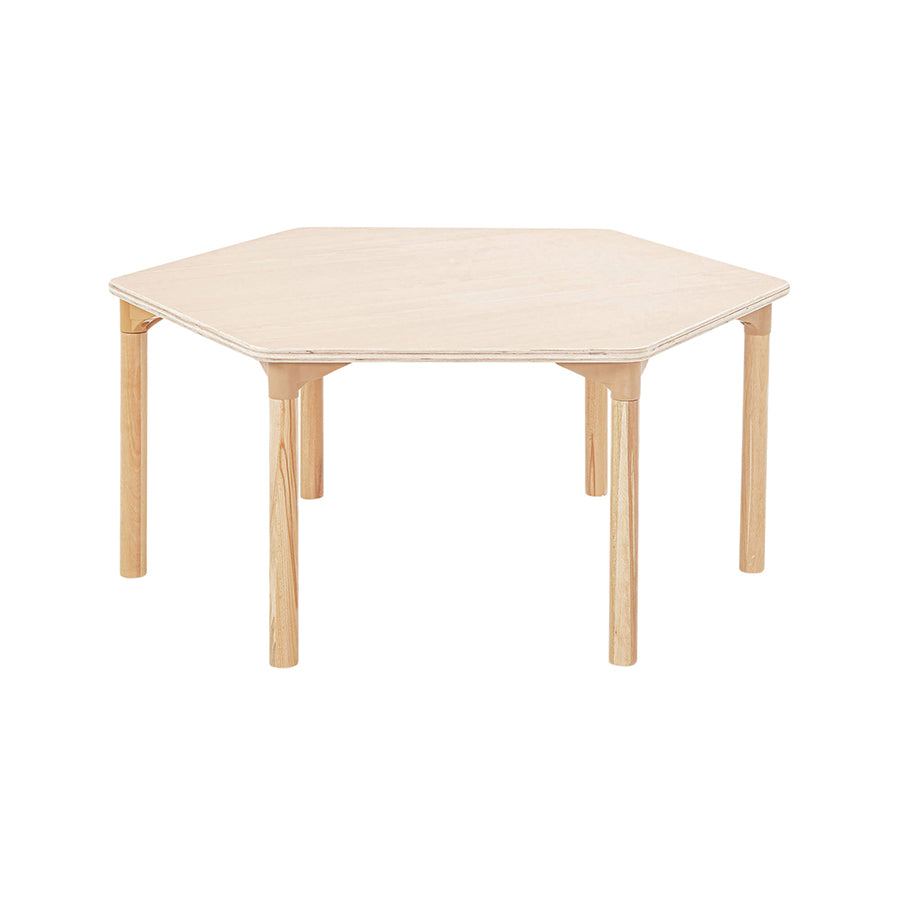 Beechwood Hexagonal Table