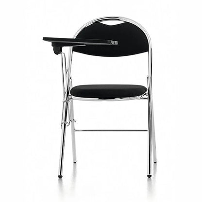 Milan High Back Black Vinyl Chrome Frame Folding Visitor Chair