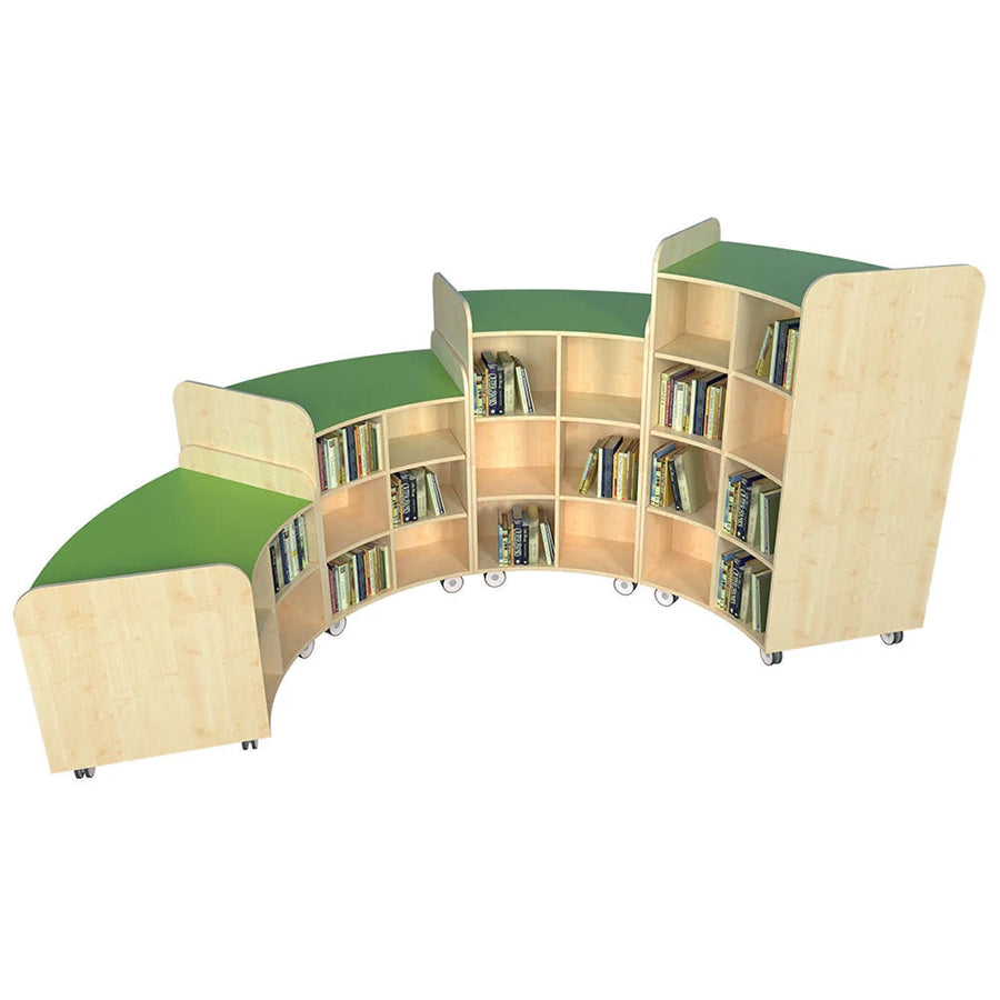 KubbyClass® Junior Curved Bookcase & Seat (Set H)