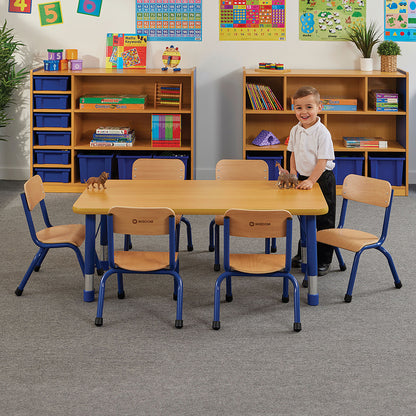 Milan Height Adjustable Rectangular Table