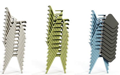 Myke Stacking Chair With Arms