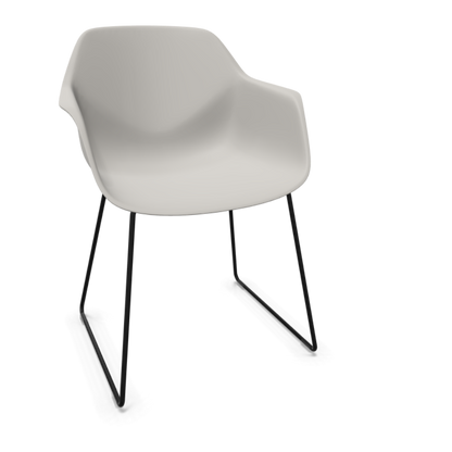 FourMe 88 bio-polypropylene skid frame chair