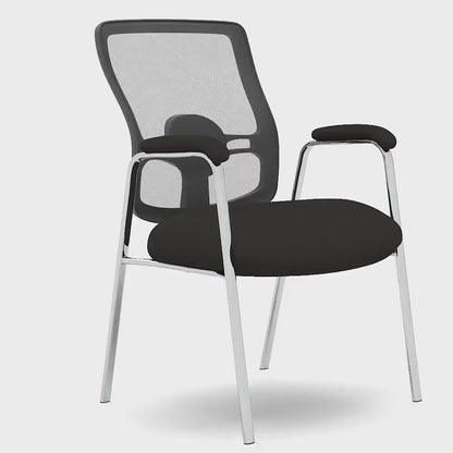 Portland Medium Mesh Back (Straight Leg) Visitor Chair with Arms