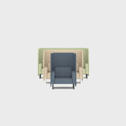 Brixworth Open Booth in Two Tone - 1 Seater