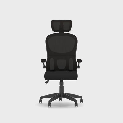 Iris Task Operator Mesh Back Fabric Seat With Headrest