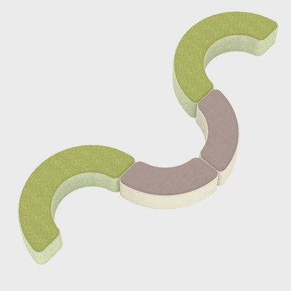 Harlestone Curved Stool in Single Tone - 90 or 180 degree curves