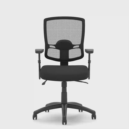 Portland II Medium Mesh Back Task Operator Office Chair with Arms