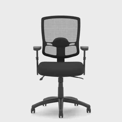 Portland II Medium Mesh Back Task Operator Office Chair with Arms