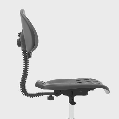 Malaga Polyurethane Medium Back Hi Rise Draughtsman Task Operator Office Chair