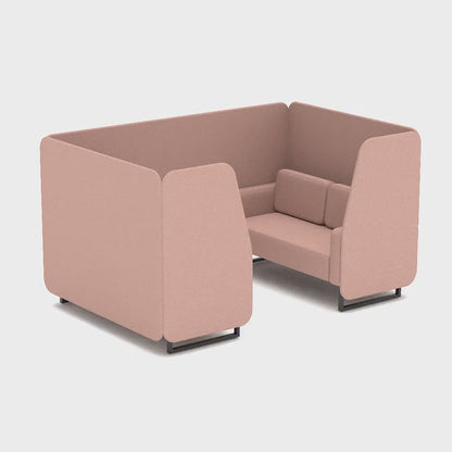 Brixworth Booth in Single Tone - 2 Seater with Grey Table