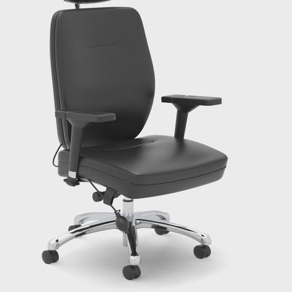 Domino High Back Black Ergonomic Posture Chair