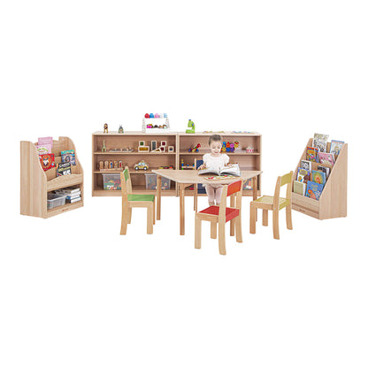 Beechwood Trapezoidal Table