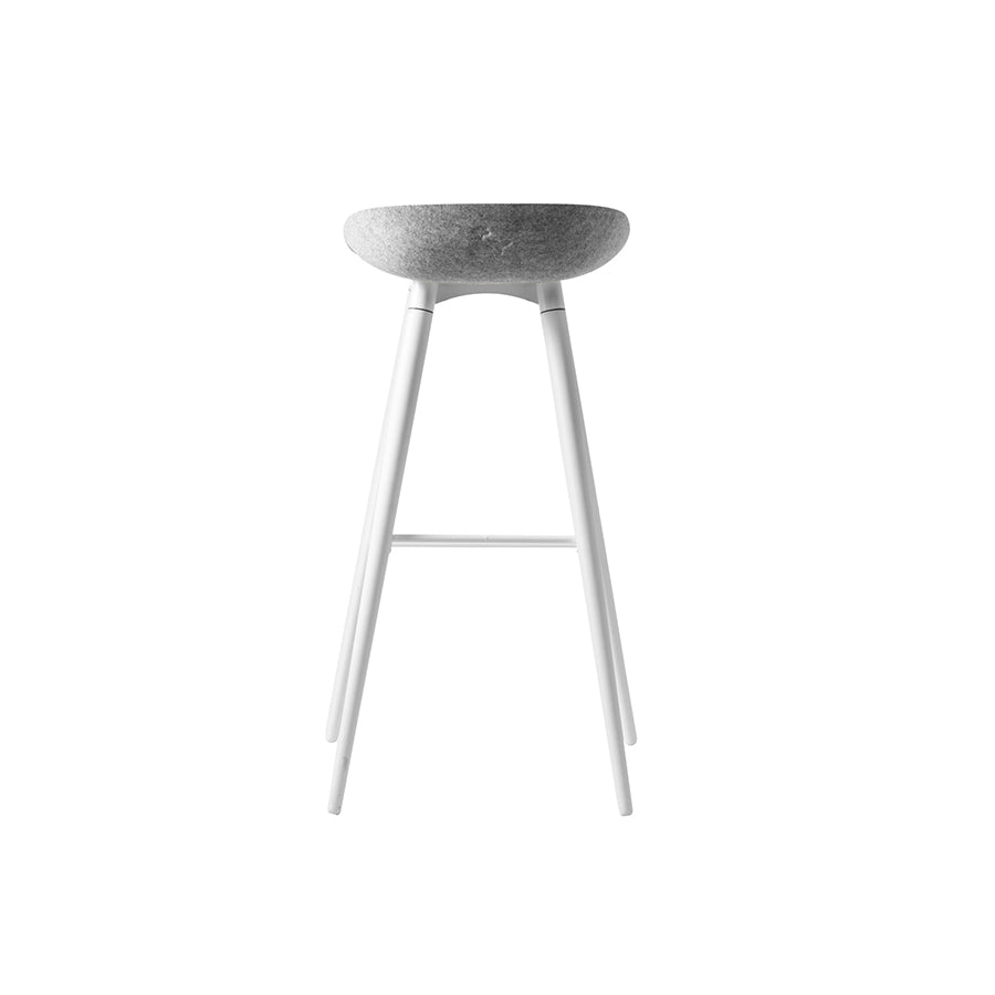 Felt High Metal Wooden Frame Barstool