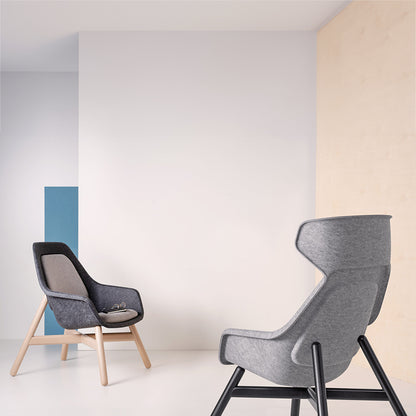 Felt Relax Wooden Frame Chair