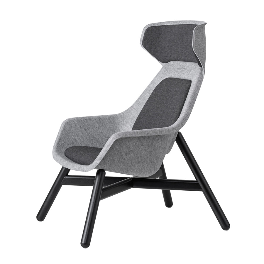 Felt Relax Wooden Frame Chair