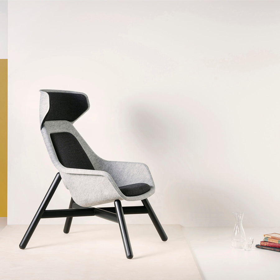 Felt Relax Wooden Frame Chair