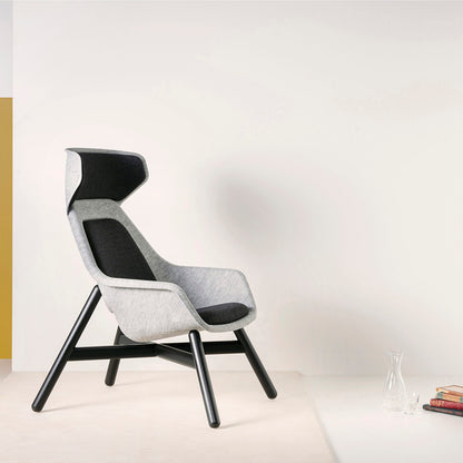 Felt Relax Wooden Frame Chair