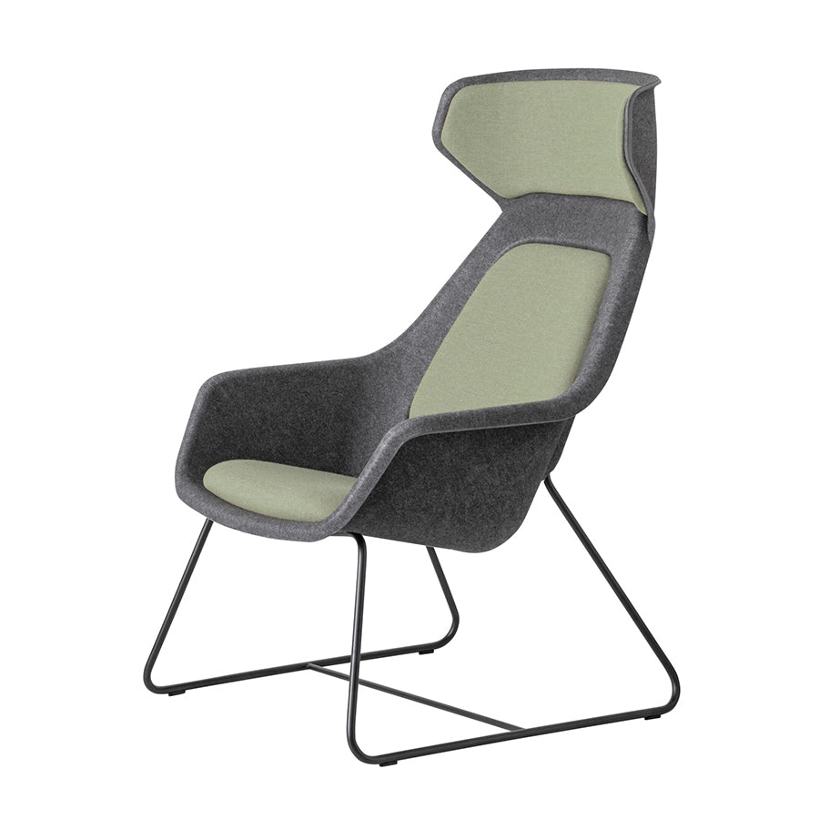 Felt Relax Skid Frame Chair