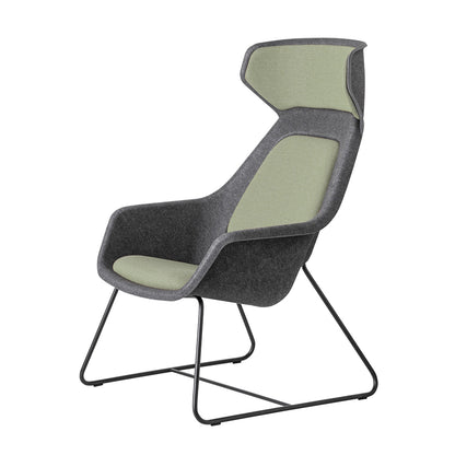 Felt Relax Skid Frame Chair