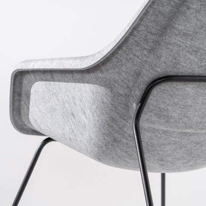 Felt Relax Skid Frame Chair