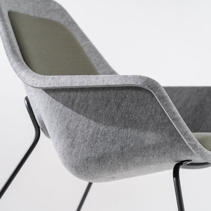 Felt Relax Skid Frame Chair